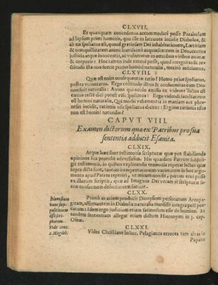 Caput VIII. Examen dictorum quae ex Patribus pro sua sententia adducit Esavita.