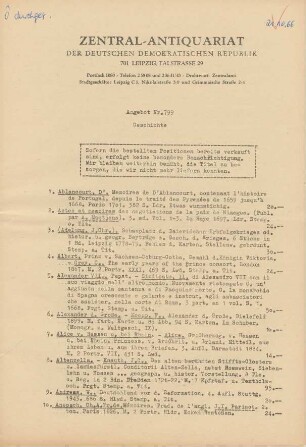 Nr. 799: Geschichte