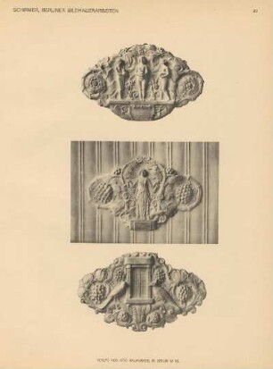 37. Wandfüllungen Hohenzollern - Kunstgewerbe - Haus Friedmann & Weber (Stuck). Arch. Friedmann und Weber (Stuck). Arch. Friedmann und Weber