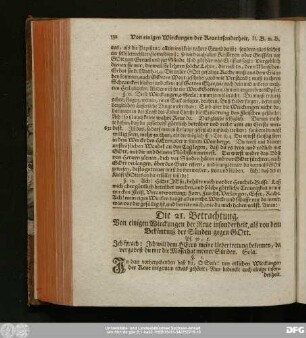 Die 21. Betrachtung. Von einigen Wirckungen der Reue insonderheit, als von dem Bekäntniß der Sünden gegen Gott.