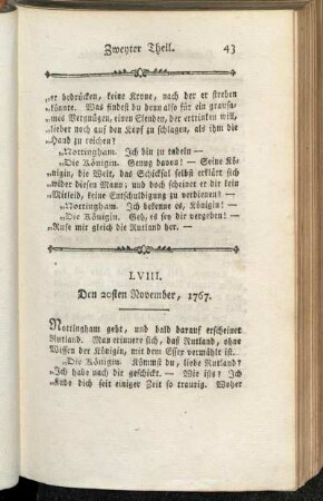 LVIII. Den 20sten November, 1767