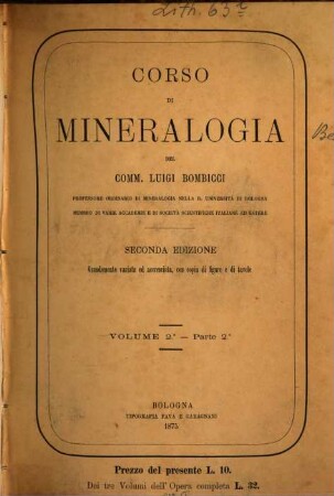 Corso di Mineralogia, 2,2