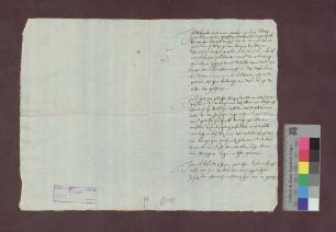 Vertrag von Wolf Philipp von Hürnheim mit der Stadt Kenzingen bezüglich der Ablösung der Herrschaft Kürnberg und Kenzingen.