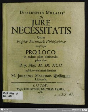 De jure necessitatis