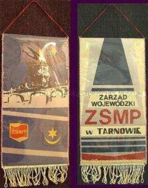 Organisationswimpel vom Bündnis der sozialistischen Jugend Polen