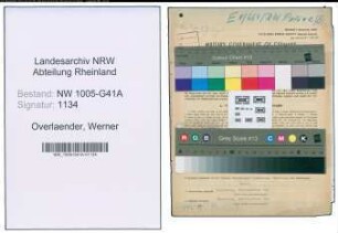 Entnazifizierung Werner Overlaender , geb. 19.01.1913 (Bahnpolizist)