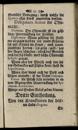 Dritte Eintheilung.