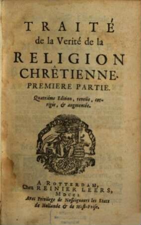 Traité de la Verité de la Religion Chrêtienne, 1