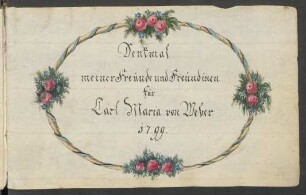 Stammbuch Carl Maria von Weber