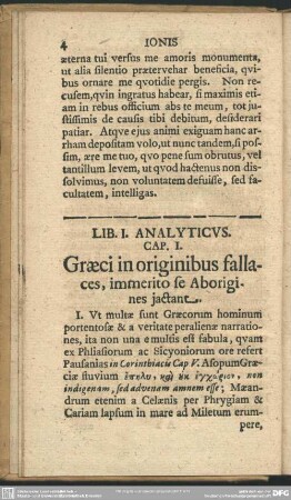 Lib. I. Analyticus