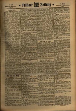 Zweite Ausgabe vom Mittwoch, den 05. Oktober 1910.