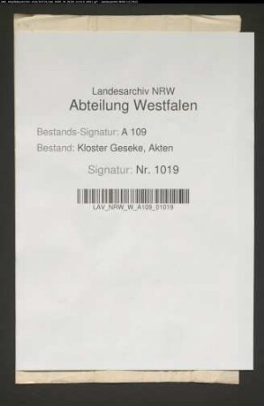 Odilia Ursula Adolfa v. Schorlemer resigniert ihre Präbende zugunsten der Anna Adriane v. Metternich.