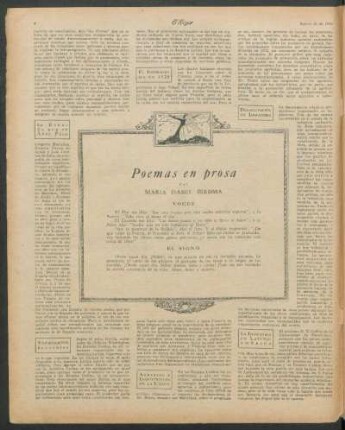 Poemas en prosa : Voces [y] El signo
