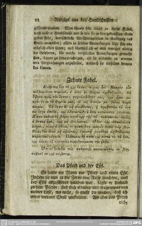 Zehnte Fabel