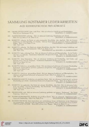 Kostbare Lederarbeiten (Nr. 428-493)