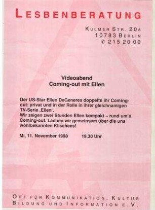 Coming out mit Ellen