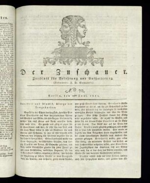 No. 70 - 12. Juni 1821