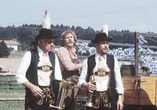 Drei Lederhosen in St. Tropez