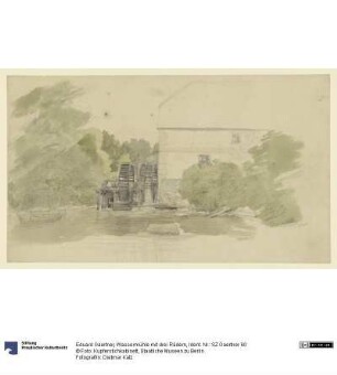 Wassermühle mit drei Rädern