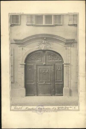 Hausthür Münsterplatz No 17.