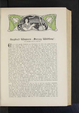 Siegfried Wagners "Herzog Wildfang"