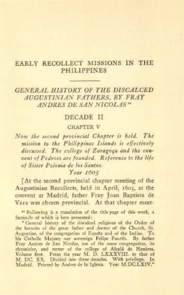 General history of the discalced Augustinian fathers, by Fray Andrés de San Nicolas