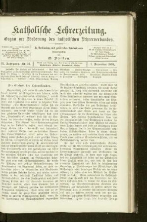 ¬Die¬ Einheit des Lehrerstandes