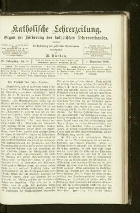¬Die¬ Einheit des Lehrerstandes