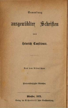 Sammlung ausgewählter Schriften : aus dem Vlämischen. 55, Der Bahnwärter
