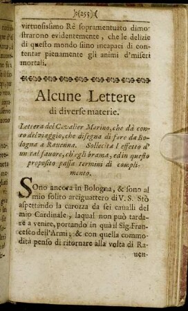 Alcune Lettere di diverse materie