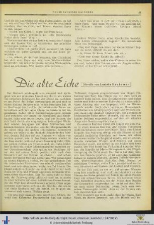 Die alte Eiche.