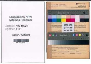 Entnazifizierung Wilhelm Baden, geb. 14.01.1895 (Industriemeister)