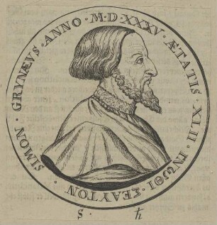 Bildnis des Simon Grynaeus