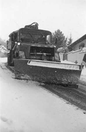 Schneeräumung des städtischen Winterdienstes