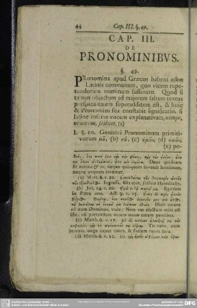 Cap. III. De Pronominibus