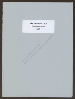 Der Gerstein-Bericht vom 4.5.1945, Rottweil (Abschrift/Durchschlag)