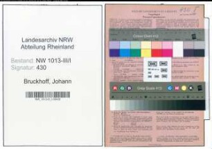 Entnazifizierung Johann Bruckhoff , geb. 02.04.1891 (Werkeisenbahner)