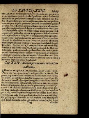 Cap. XXIV. Modus poenarum conventionalium