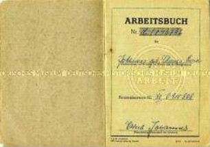 Arbeitsbuch einer Verkaufsstellenleiterin