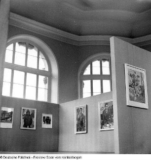 Bildende Kunst (Kunstwerke und Ausstellung) : Dresden-Altstadt. Ausstellung des Dresdner Malers Alfred Hesse (1904-1988) im Glockenspielpavillon des Zwingers 1964