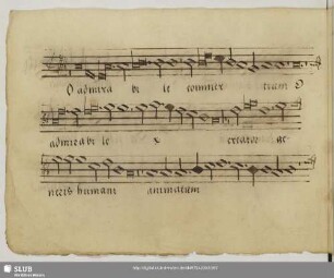 [Stoltzer, Thomas:] O admirabile commercium