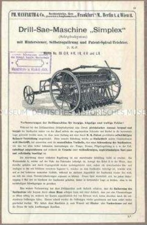 Drillsämaschine "Simplex"
