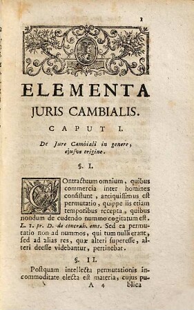 Elementa iuris cambialis : commoda auditoribus methodo adornata