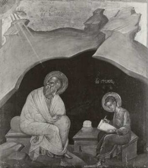 Der Evangelist Johannes und der heilige Prochoros (Sankt Johannes auf Patmos)
