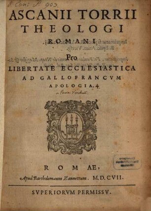 Pro libertate ecclesiastica ad Gallofrancum apologia