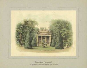 Mausoleum (Inneres). The Mausoleum (Interior). Mausolée (vue intérieure)