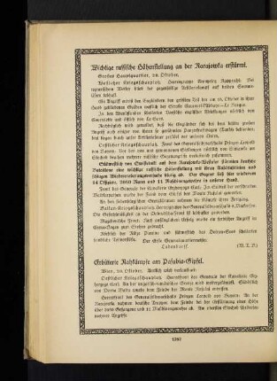 Wichtige russische Höhenstellung an der Narajowka erstürmt.