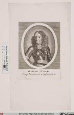 Bildnis Wilhelm (William) III. von Oranien, 1689-1702 König von England u. Schottland