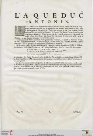 L’Aqueduc d’Antonin