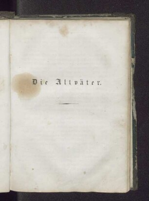 Die Altväter.